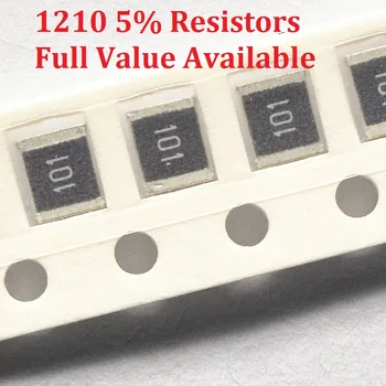 100 бр./лот SMD Чип Резистор 1210 6,8 М/7,5 M/8,2 М/9,1 М/10 М/Ω 5% Съпротива 6.8/7.5/8.2/9.1/10/ M Резистори 6M8 7M5 8M2 9M1