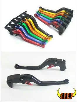 3D Дълги Регулируеми Мотоциклетни Лоста за спирачките и Съединителя с ЦПУ с Инкрустация от Въглеродни влакна За Honda CB600F 2007-2013