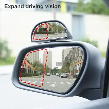 Голямо Странично Автомобилно Огледало Широкоугольное Леко Странично Автомобилно Огледало за Обратно виждане Огледало на Слепи Петна ABS Огледало на Слепи Петна за Автомобил