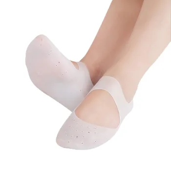 Горещи Продажба на Силиконови SEBS Овлажняващи Чорапи Срещу Напукване на Лодка Чорапи Дишащи Поддръжка на Свода на Стъпалото СПА Защита на Краката Поставяне на Подложки За Обувки