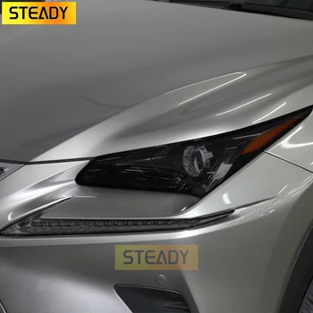 Защитно Фолио За автомобилни Фарове Предна Светлина, Прозрачна Черна Стикер От TPU За Lexus NX NX300h NX200t Facelift 2019-On Аксесоари