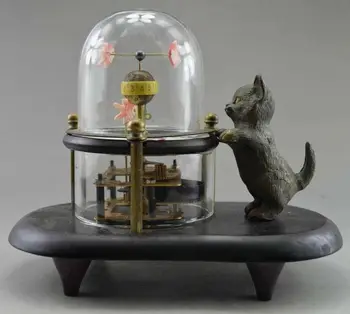 Сбирка Украсени С Ръчно Изработени Медни Издълбани Механични Настолни Часовници Cat Fish Ръчно Изработени